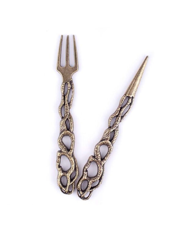 Set Fourchette et Pic à chicha AO Twist Bronze