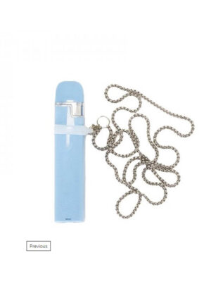 Chaîne de cou avec anneau en silicone C01 - 20mm