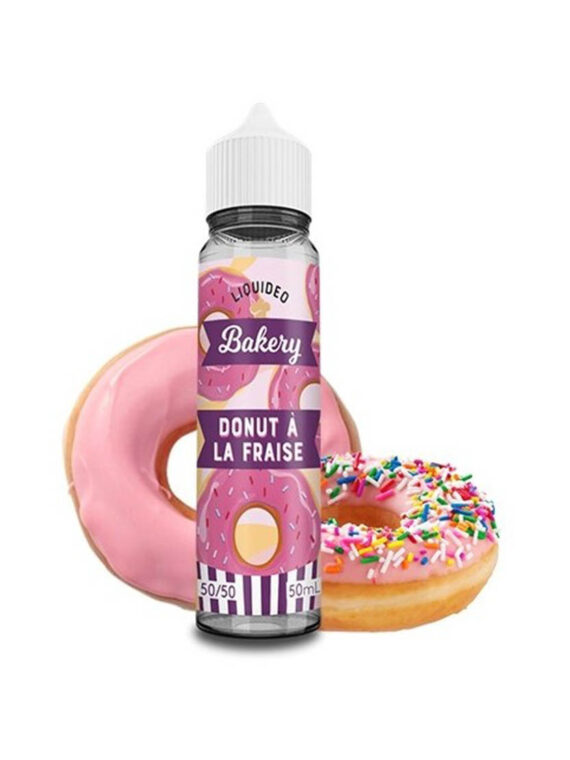 Donut à la Fraise 0mg 50ml - Liquideo Tentation
