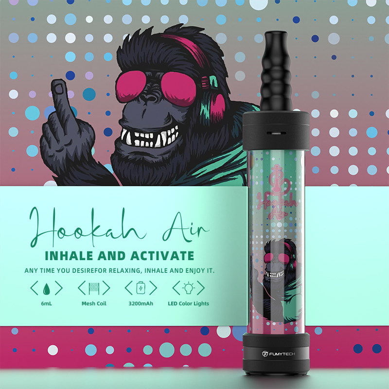 E-Chicha Portable Hookah Air 6ml 3200mAh Street Monkey - Fumytech