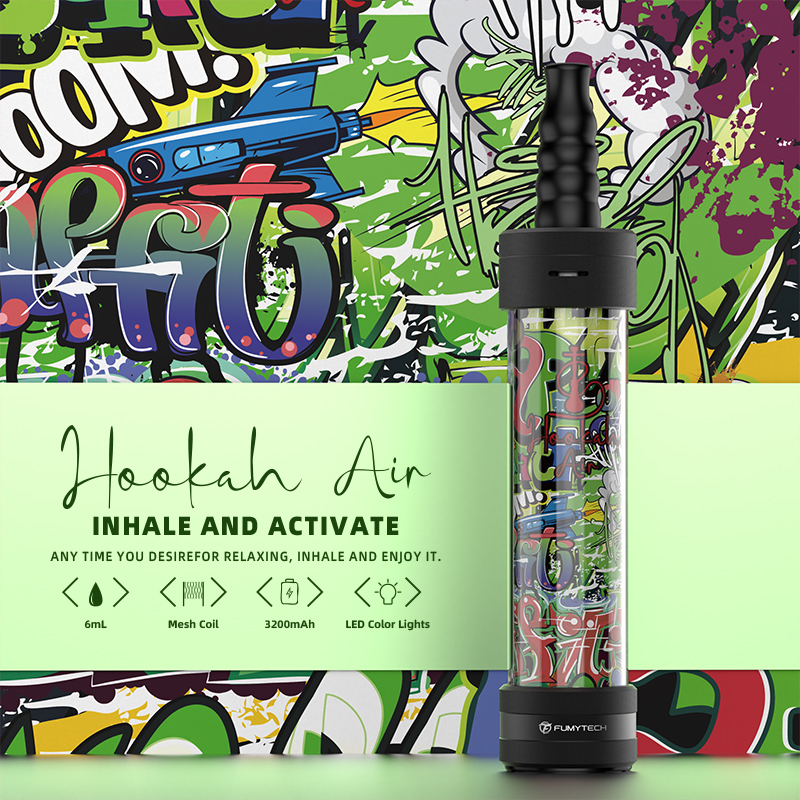 E-Chicha Portable Hookah Air 6ml 3200mAh Street Art - Fumytech