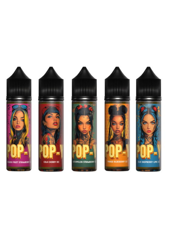 E liquide POP Y 50ml - 5 Saveurs